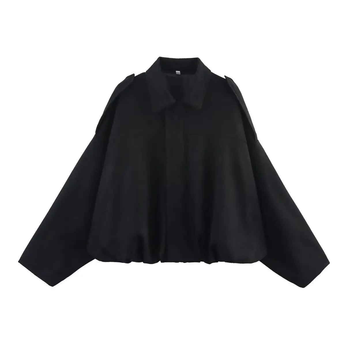 ETJ 2025  Spring new women's suede texture effect Loose version of fashion lapel shoulder bomber jacket Maison Lilia